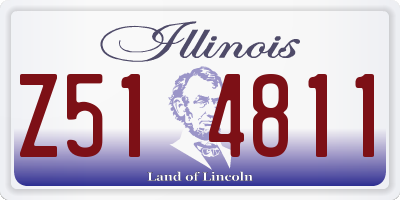 IL license plate Z514811