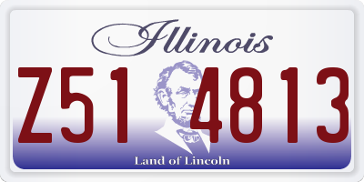 IL license plate Z514813