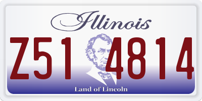 IL license plate Z514814