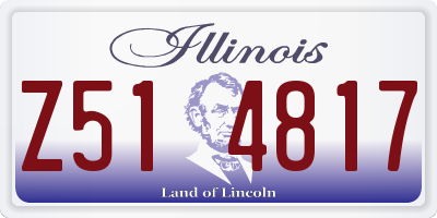 IL license plate Z514817