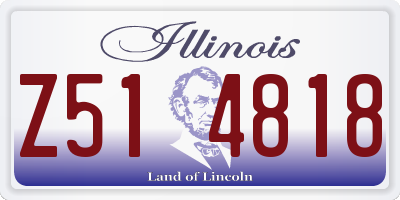 IL license plate Z514818