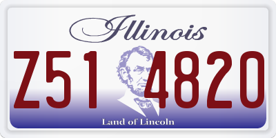 IL license plate Z514820