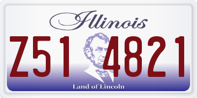 IL license plate Z514821