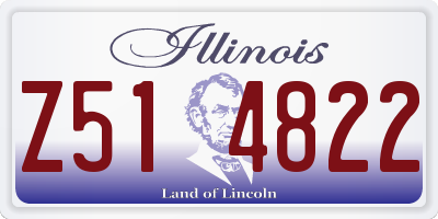 IL license plate Z514822