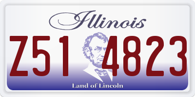 IL license plate Z514823