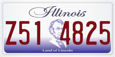 IL license plate Z514825