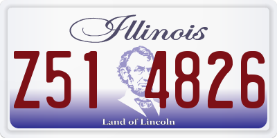 IL license plate Z514826