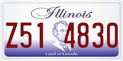 IL license plate Z514830