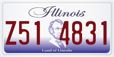 IL license plate Z514831