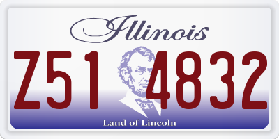 IL license plate Z514832