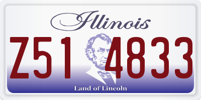 IL license plate Z514833
