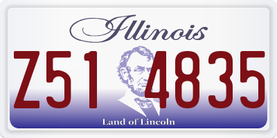 IL license plate Z514835