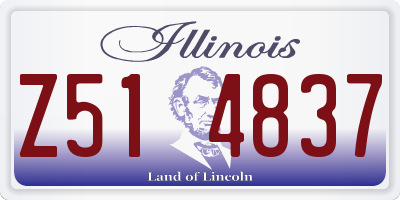 IL license plate Z514837