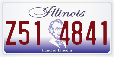 IL license plate Z514841