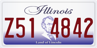 IL license plate Z514842