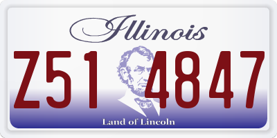 IL license plate Z514847