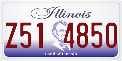 IL license plate Z514850