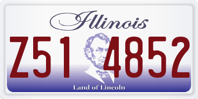IL license plate Z514852