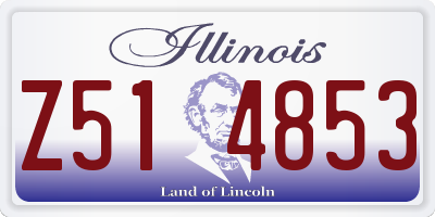 IL license plate Z514853