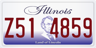 IL license plate Z514859