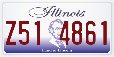 IL license plate Z514861