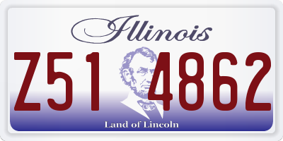 IL license plate Z514862