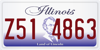 IL license plate Z514863