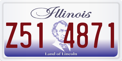 IL license plate Z514871