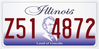 IL license plate Z514872