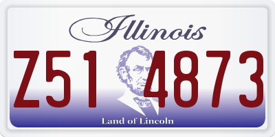 IL license plate Z514873