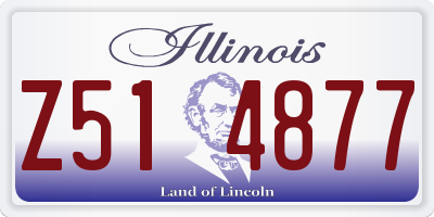IL license plate Z514877