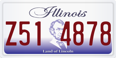 IL license plate Z514878