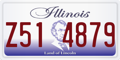 IL license plate Z514879