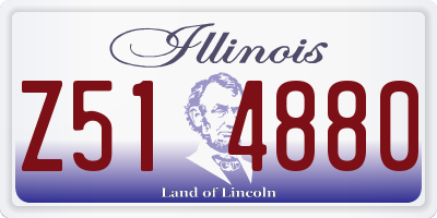 IL license plate Z514880