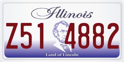 IL license plate Z514882