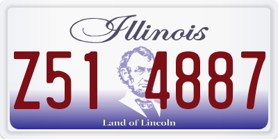 IL license plate Z514887
