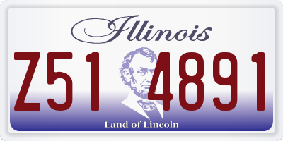 IL license plate Z514891