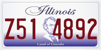 IL license plate Z514892