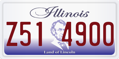 IL license plate Z514900
