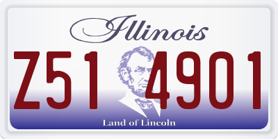 IL license plate Z514901