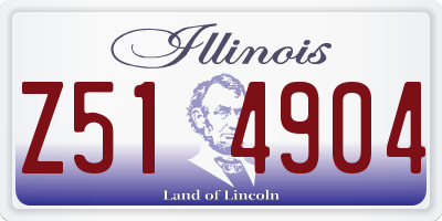 IL license plate Z514904