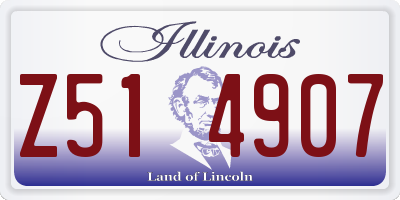 IL license plate Z514907