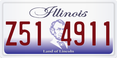 IL license plate Z514911