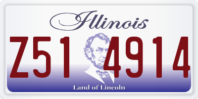 IL license plate Z514914