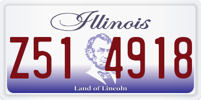 IL license plate Z514918