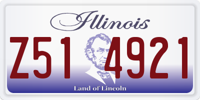 IL license plate Z514921
