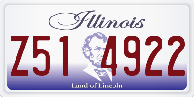 IL license plate Z514922