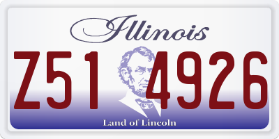 IL license plate Z514926