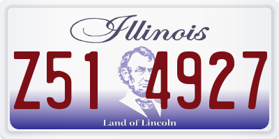 IL license plate Z514927