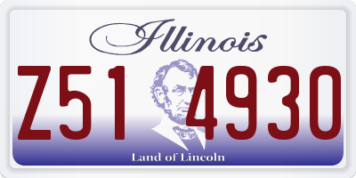 IL license plate Z514930